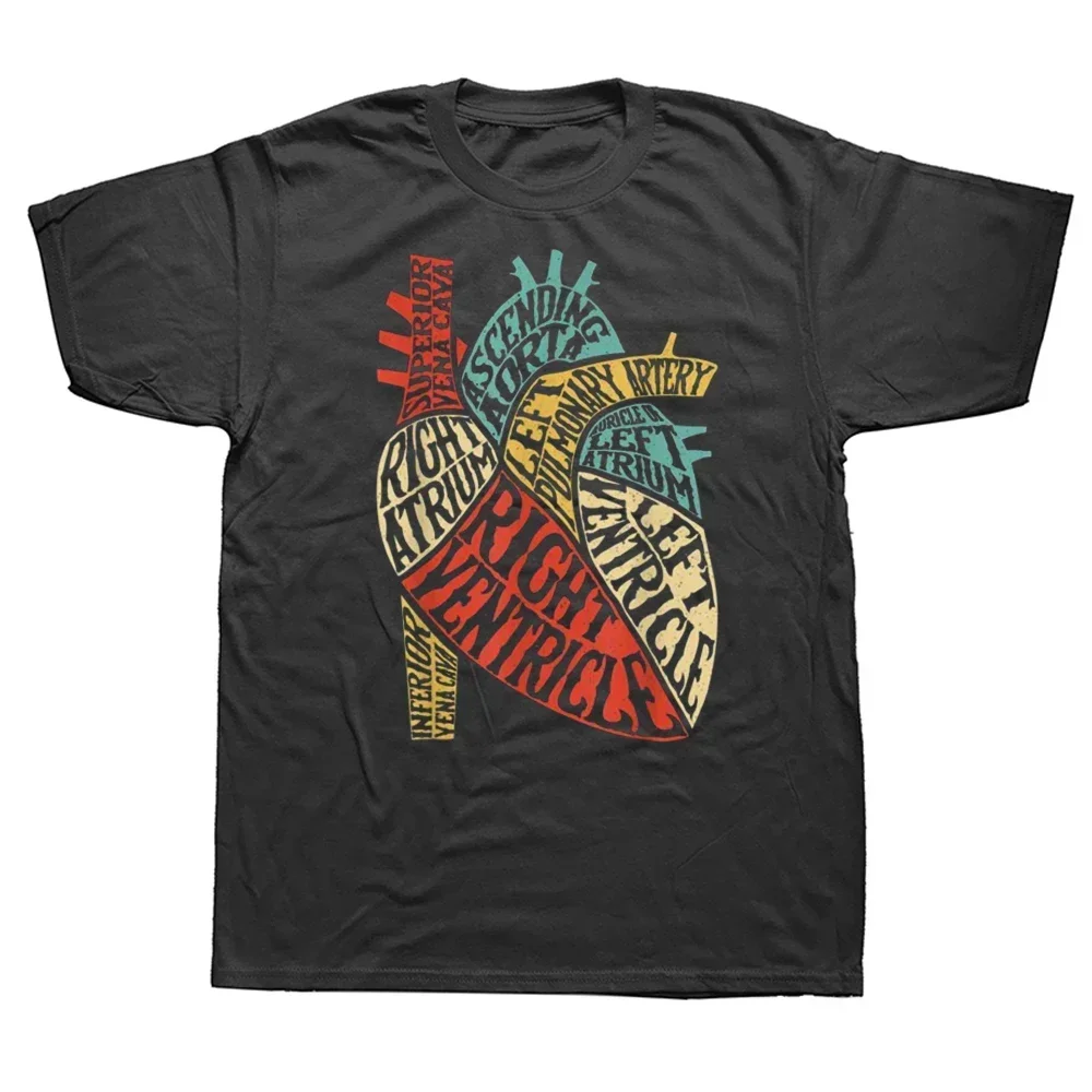 Graphic Cotton Streetwear Short Sleeve Birthday Gifts Summer Style T-shirt Funny Heart Anatomy Science Biology Biologist T Shirt