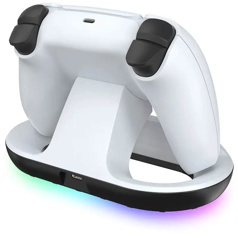 【RECOMMENDED】Floating Charging Dock For PS5 Controller- RGB Lighting Contact-Based Charging Stand With Single Charge Functionali