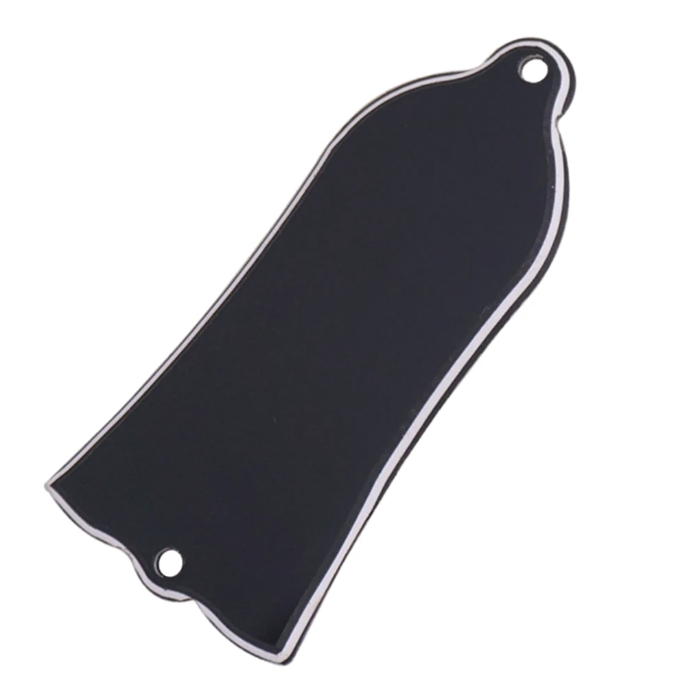 Truss Plate Truss Rod Cover PVC Truss Rod Cover 2-hole Type 2.5mm Thickness 3Ply PVC Construction Guitars Parts