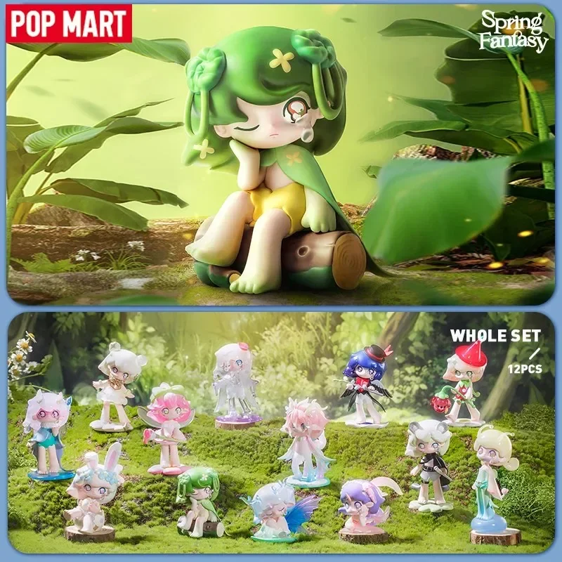 POP MART AZURA The Spring Day Fantasy Series Anime Actionfigur Guess Bag Ornament Figuren Home Decor Desktop Puppenmodell