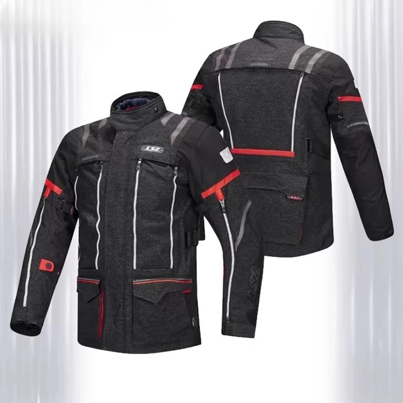 

Four Seasons Motorcycle Jackets Men's Motorbike Riding Jackets Pants Anti-fall Wear-Resistant Motocross Clothing Warm Waterproof