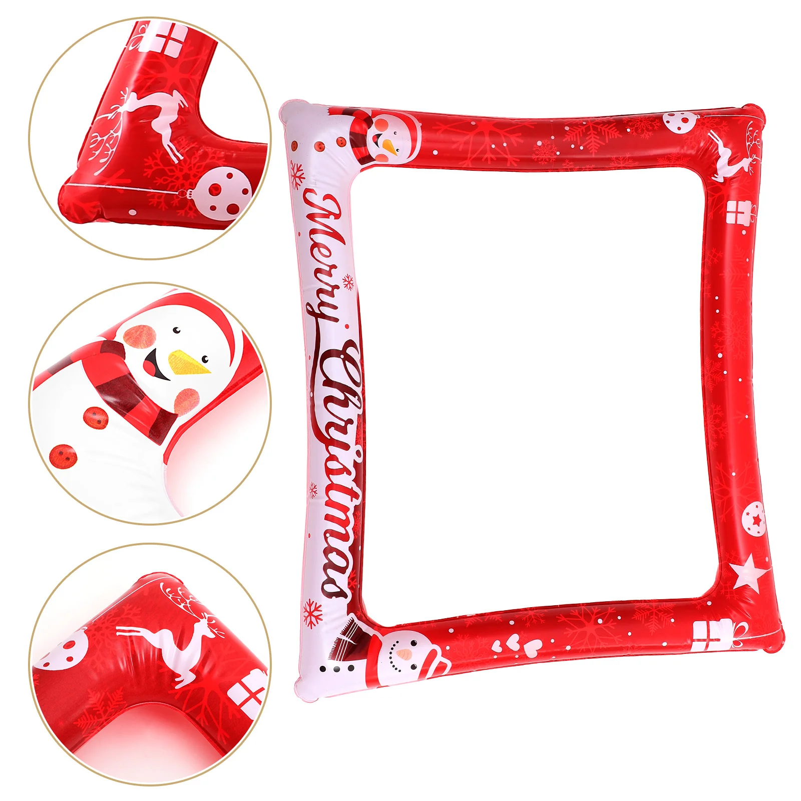 

Large Christmas Inflatable Photo Frame Lightweight Blow Up Selfie Frame For Party Photography Pvc Party Prop Xmas Event