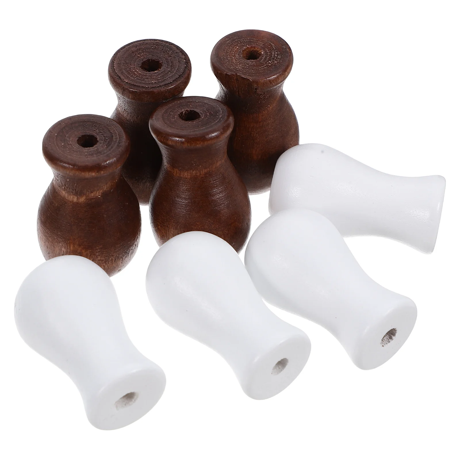 

8pcs Wooden Bead Pulls For Curtains Blind Cord Knobs Replacement Drop Ends Window Blinds Shades Hanging Ball Decor Accessory