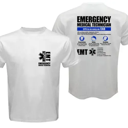 EMT Emergency Medical Technician Service EMS Paramedic CPR First Rescue T-shirt