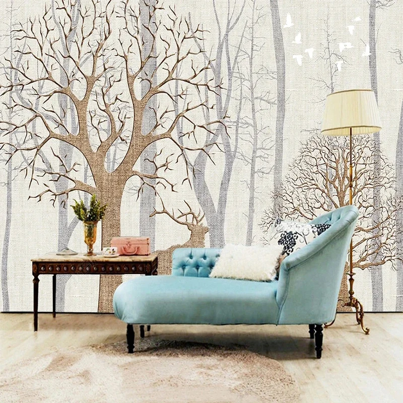 

Custom Nordic Wind Relief Forest Elk Photo Wallpapers For 3D Wall Cloth Living Room TV Background Wall Decor Mural Papel Tapiz