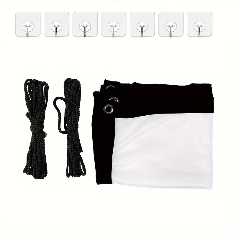 شاشة عرض عالية الكثافة مقاس 150 بوصة. حجم كبير مناسب للإسقاط الخارجي. هناك حبل موفر. #5