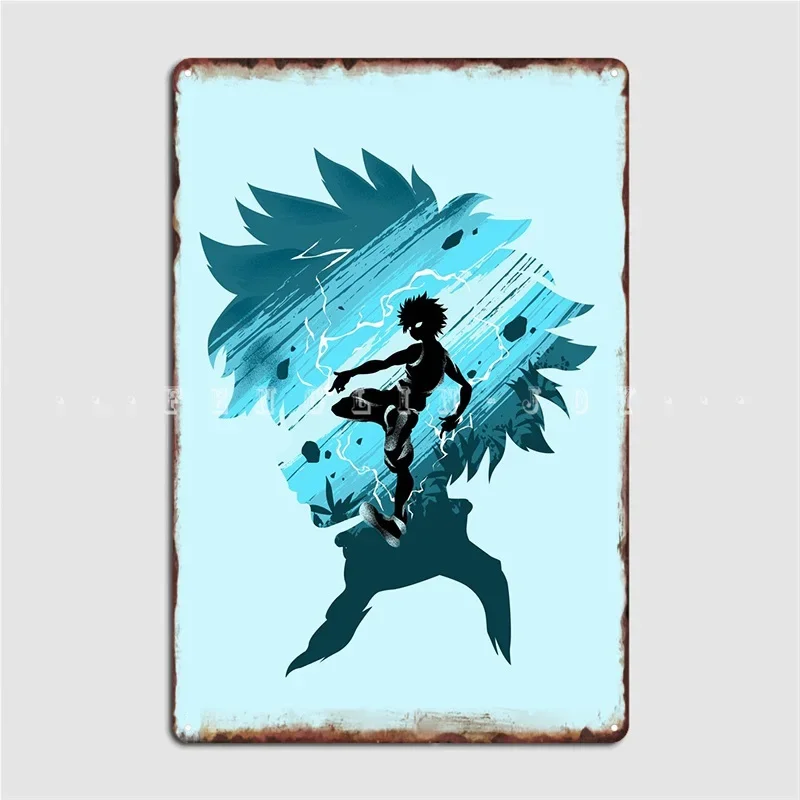 Thunderbold Killua Metal Sign Wall Decor Customize Mural Wall Mural Tin sign Posters