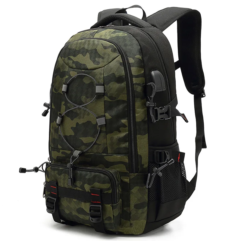 

Camouflage Camping Backpack Large Capacity Sports Backpacks Multifunctional Mountaineering Bag Hiking Rucksack Daypack XM282