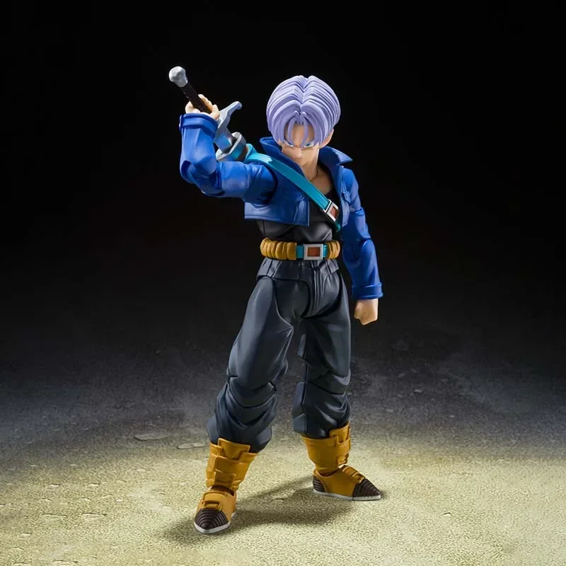 Shfiguarts Dragon Ball Trunks Figuras de anime SHF Trunks Boy From Future Collection Modelo Action Figure Brinquedos Presentes para crianças