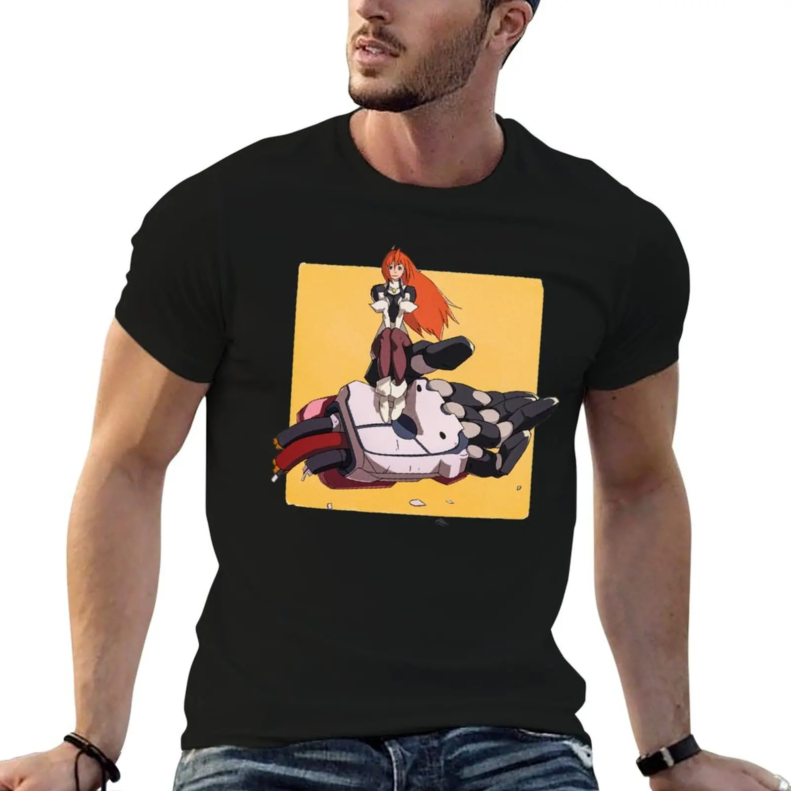 Camiseta Xenogears Elly robot, camiseta gráfica para hombre, camiseta de algodón, camisetas 100% para hombre, camiseta suave de algodón