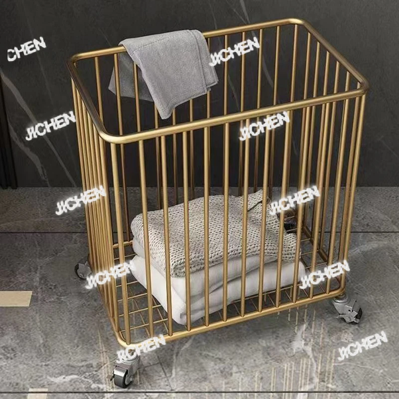 

ZQQ Nordic корзины для белья портативные железные корзины для белья большая вместительная корзина для хранения одежды корзина для одежды для ванной комнаты с колесиком