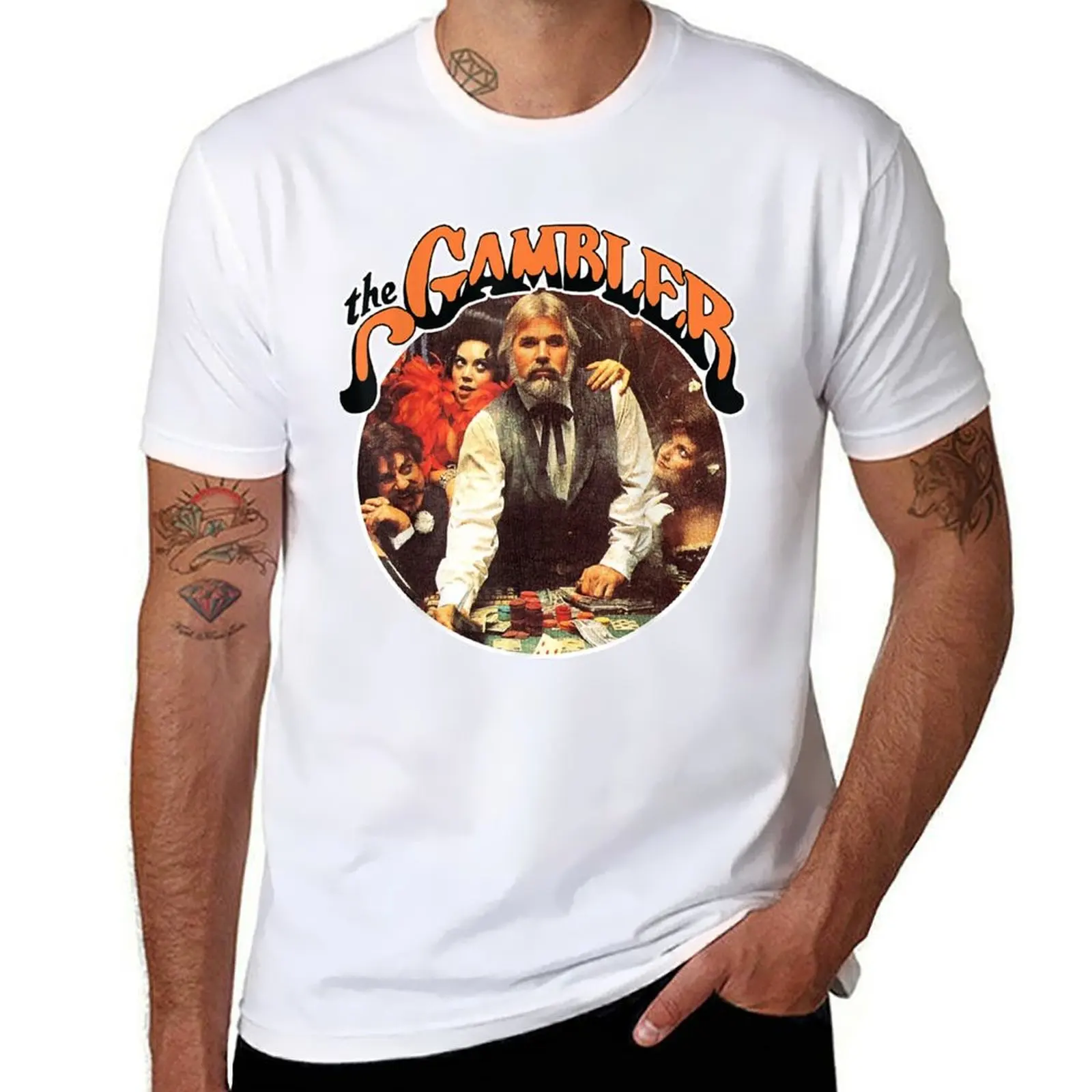 American Singer Kenny Rogers Vintage The Gambler T-Shirt t shirt man cotton man t shirt summer t shirts cotton 100% T-Shirt