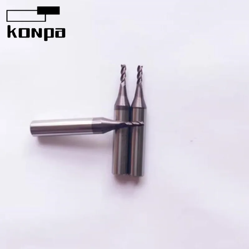 A5/A7/A9 CNC Machine Specific 2.0mm Tungsten Steel End Milling Cutter 3-tooth Long Blade Alloy Drill Bit