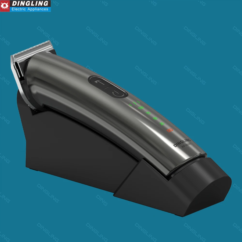 DingLing RF-609S مقص الشعر الكهربائية الشعر المتقلب الرجال كامل المعادن الإسكان آلة قطع الشعر