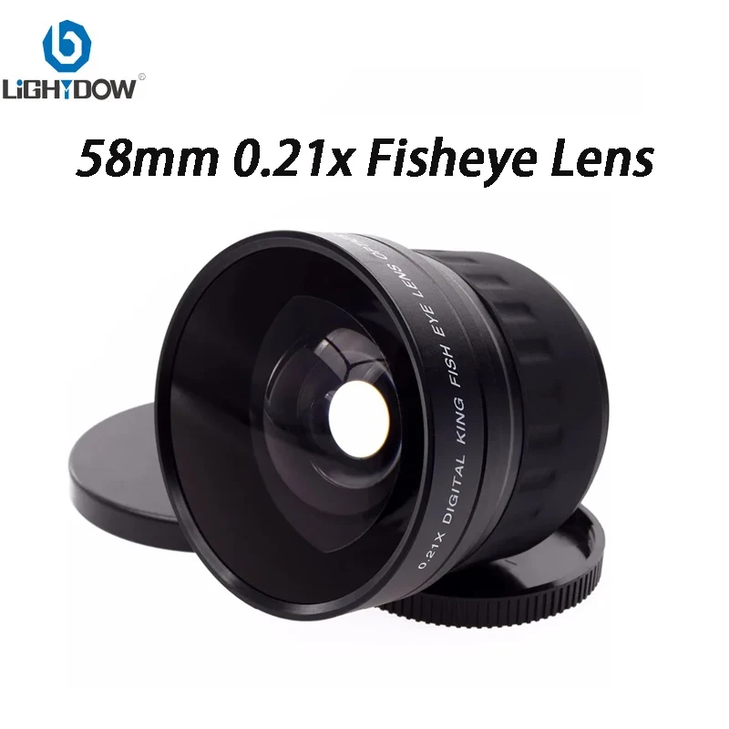 

Lightdow 58mm 0.21x Fisheye Lens for Nikon OLYMPUS Canon Pentax Sony FUJI Camera Lens with 58mm UV Filter Lens Thread