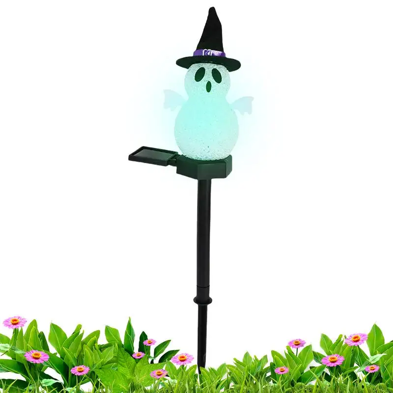 

Ghost Markers Light Halloween Pathway Light Solar Powered Halloween Pathway Lights Spooky Outdoor Walkway Lights For Outdoor