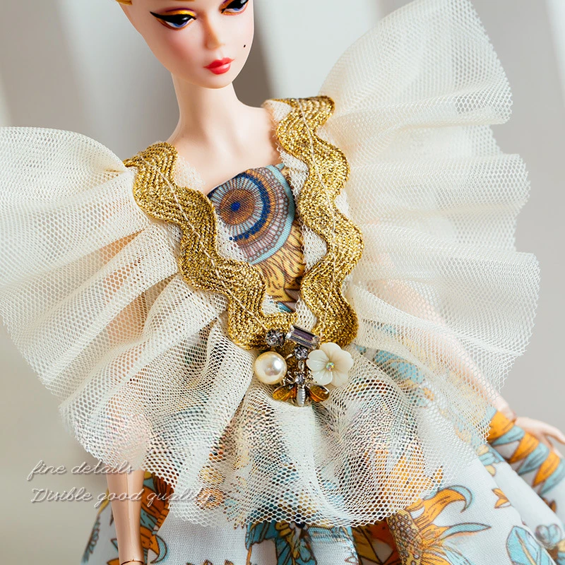 32 ซม.Supermodel ตุ๊กตาเสื้อผ้าชุดยุโรปแฟชั่นโรแมนติก Elegant ชุดอุปกรณ์เสริมชุดเจ้าหญิง DIY ของเล่นสะสมของขวัญ