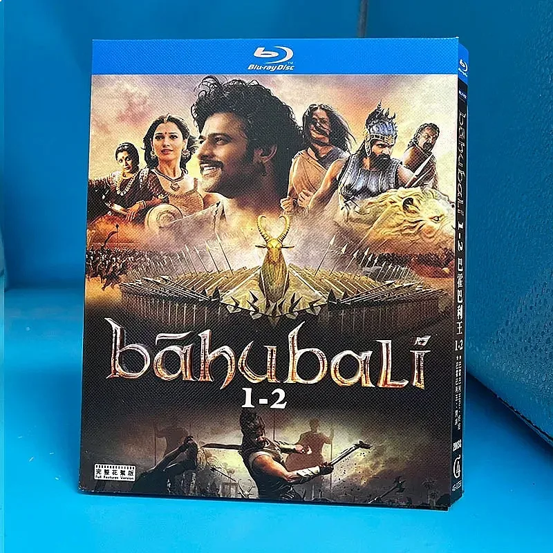 High Definition Fantasy Drama Baahubali The Beginning and The Conclusion 2 Disc Box Set with Simplified and Traditional