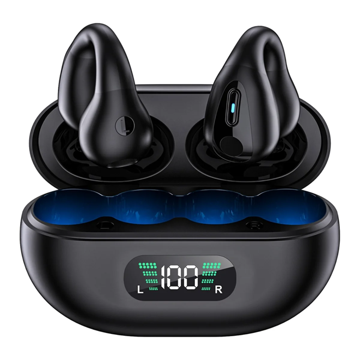 ชุดหูฟังยอดนิยมไม่ใส่หู Bone Conduction Clip-Ear Motion B