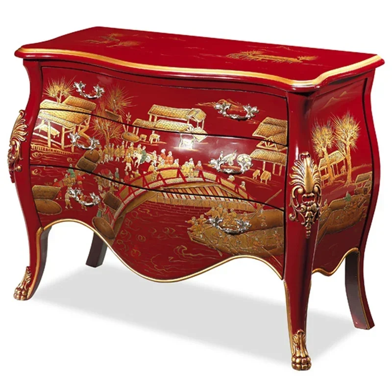 Classical charm of Ming and Qing Dynasties, modern new Chinese style study ornaments, porch cabinets