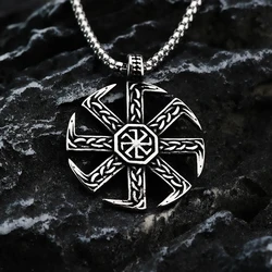 European and American style Viking fashion hip-hop Slav talisman men's pendant necklace stainless steel jewelry