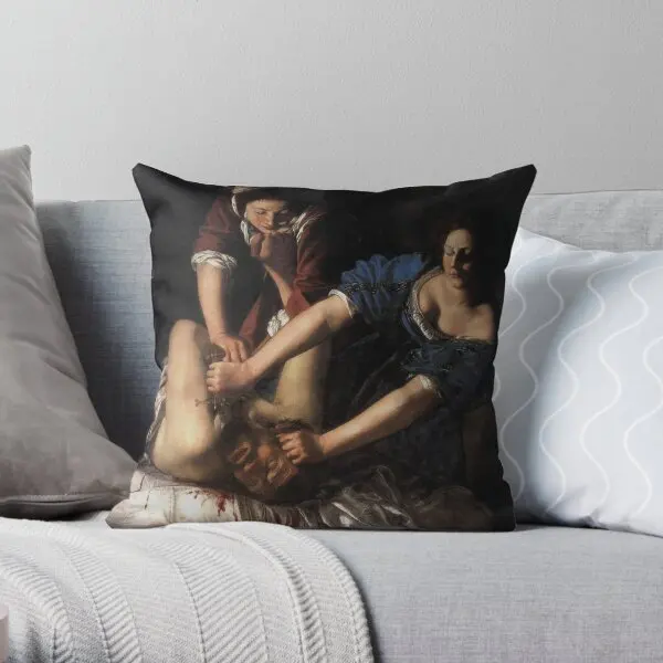 Artemisia Gentileschi Judith Slaying H  Printing Throw Pillow Cover Fashion Case Car Bed Fashion Pillows not include One Side