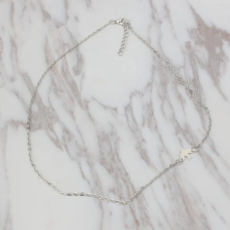 2018 New Fashion Jewelry Ultimate Simple Metal Peace Dove Short Female Necklace Clavicle Necklaces Pendants For Women