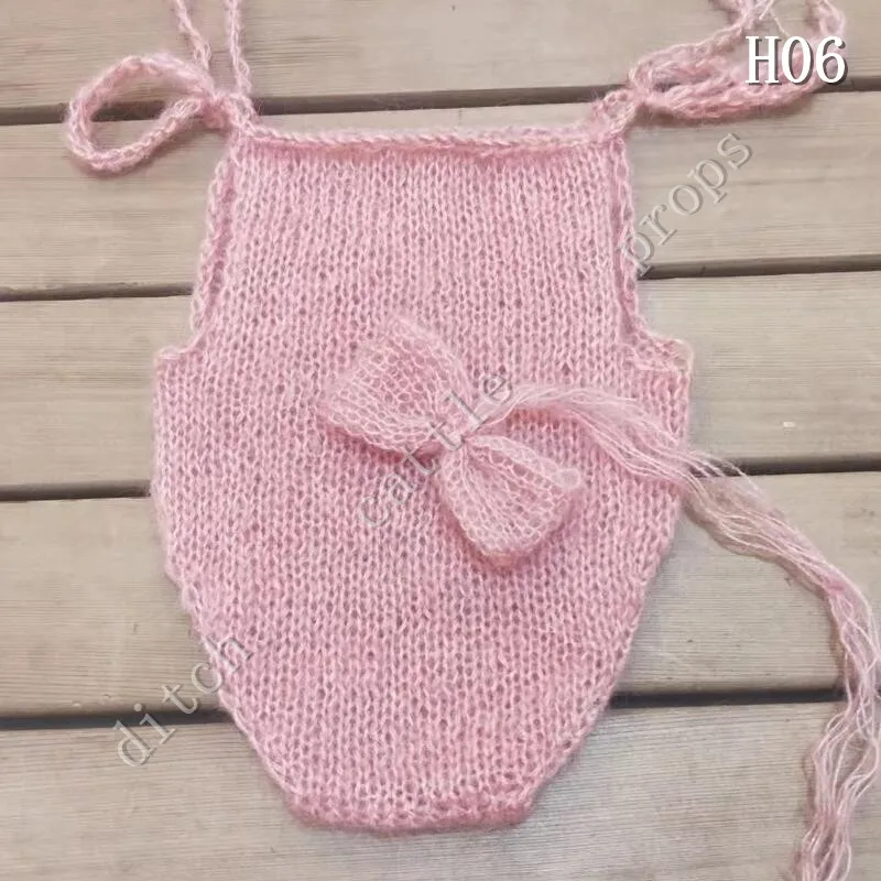 Newborn Photography Props Pants Baby Clothing Hand-Knitted Mohair Rompers