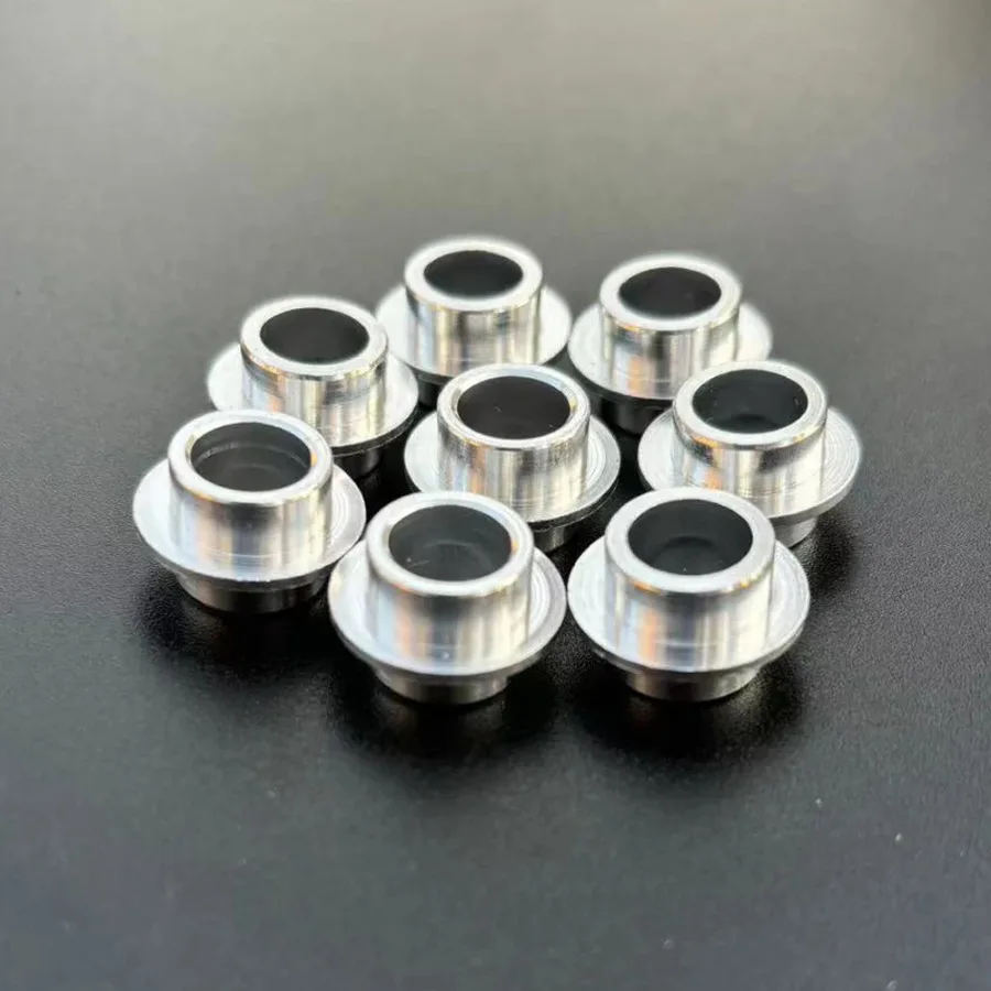 Entretoises de roulement pour Skateboard et Scooter, 8 pièces, 8mm, douille de roulement de remplacement pour patins à roulettes, pièces de patinage en aluminium
