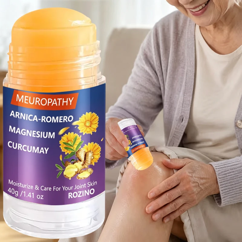 Magnesium Cream Moisturizing Joint Skin Care Stick 40g, Cares for Joint Skin and Muscles, Deeply Moisturizes, Easily Absorbed, Prevents Dryness and Muscle Tightness, Applies Quickly and Comfortably to Joint Skin, Especially Suitable for the Elderly and Sports Enthusiasts, Unisex