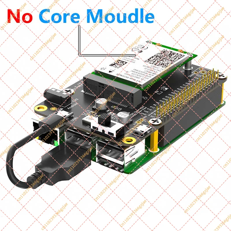 Módulo de expansión Mini Pcie para Raspberry Pi 3G/4G/LTE HAT, 40GPIO para ARTIK/Rock64/Asus Tinker/Latte Panda
