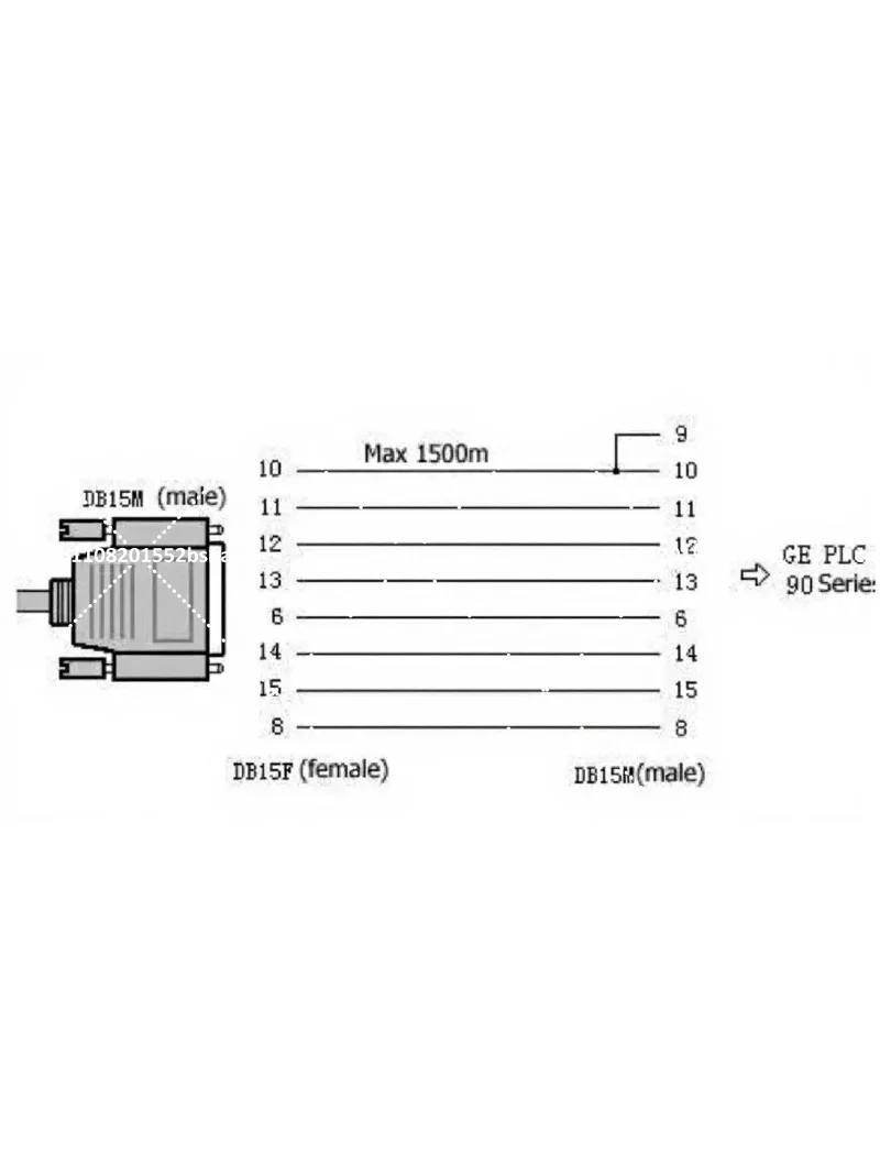 USB Programming Cable for GESNP 90 Series PLC, IC690ACC901 USB Version