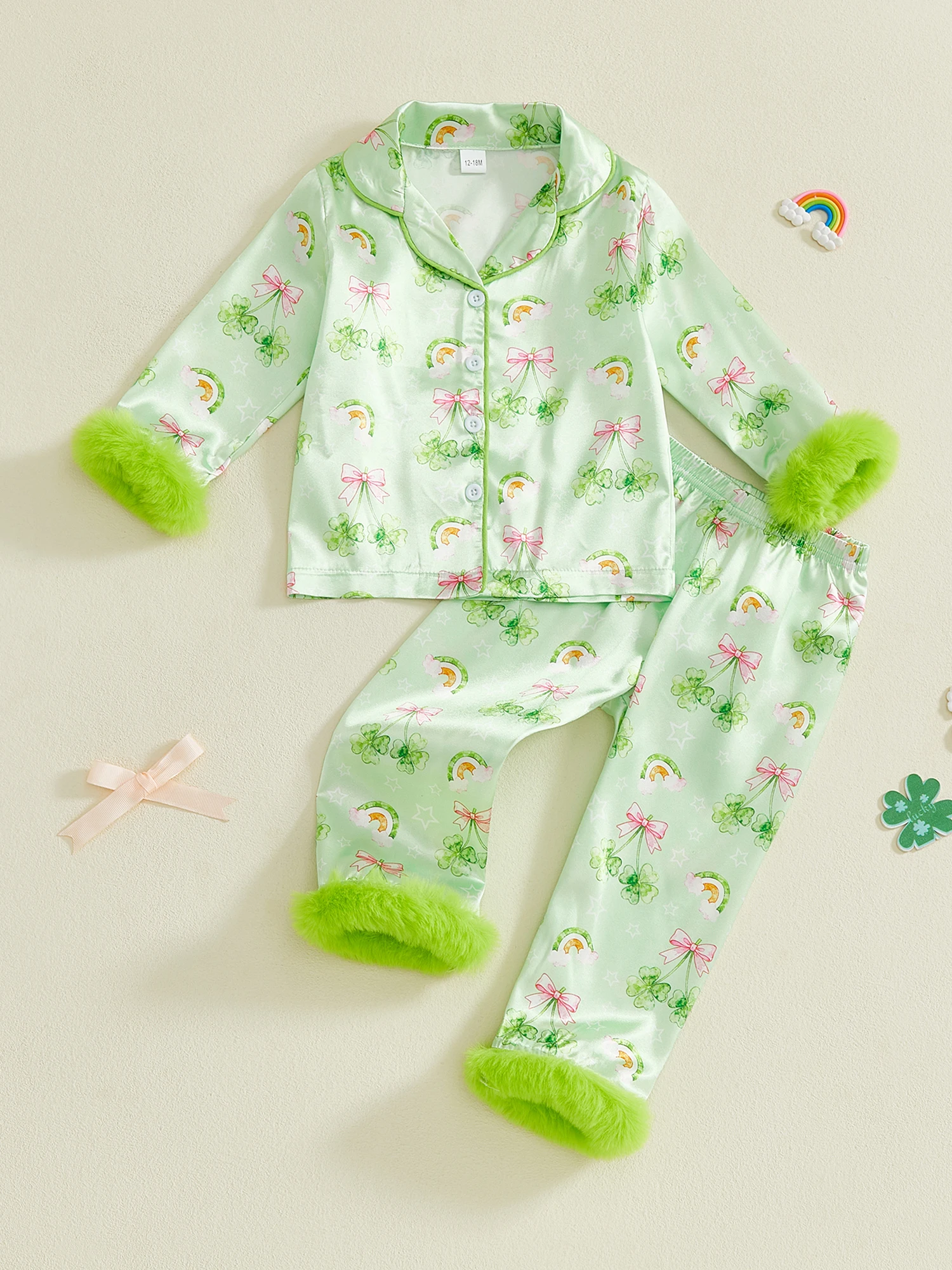 طقم بيجامات مكون من قطعتين للأطفال الأولاد بأكمام قصيرة ورقبة دائرية وطباعة ديناصور وسروال قصير بخصر برباط مع جيوب