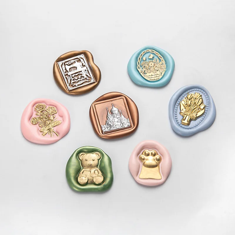 Irregular Relief Wax Seal Mini Art Series Stamp Wedding Invitation Scrapbook Postcard Decoration