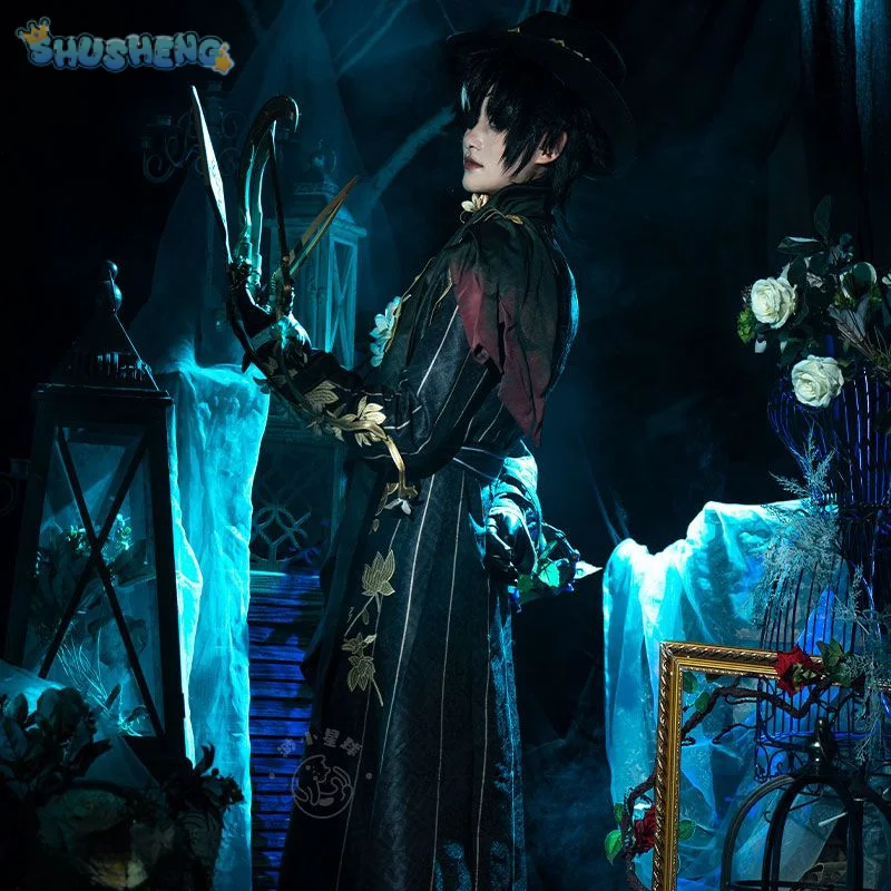 

Jack the Ripper Artist Identity Ⅴ Cosplay Costume Mask hat gloves jackets vest scarve prop 2026 Halloween new Man Woman uniform