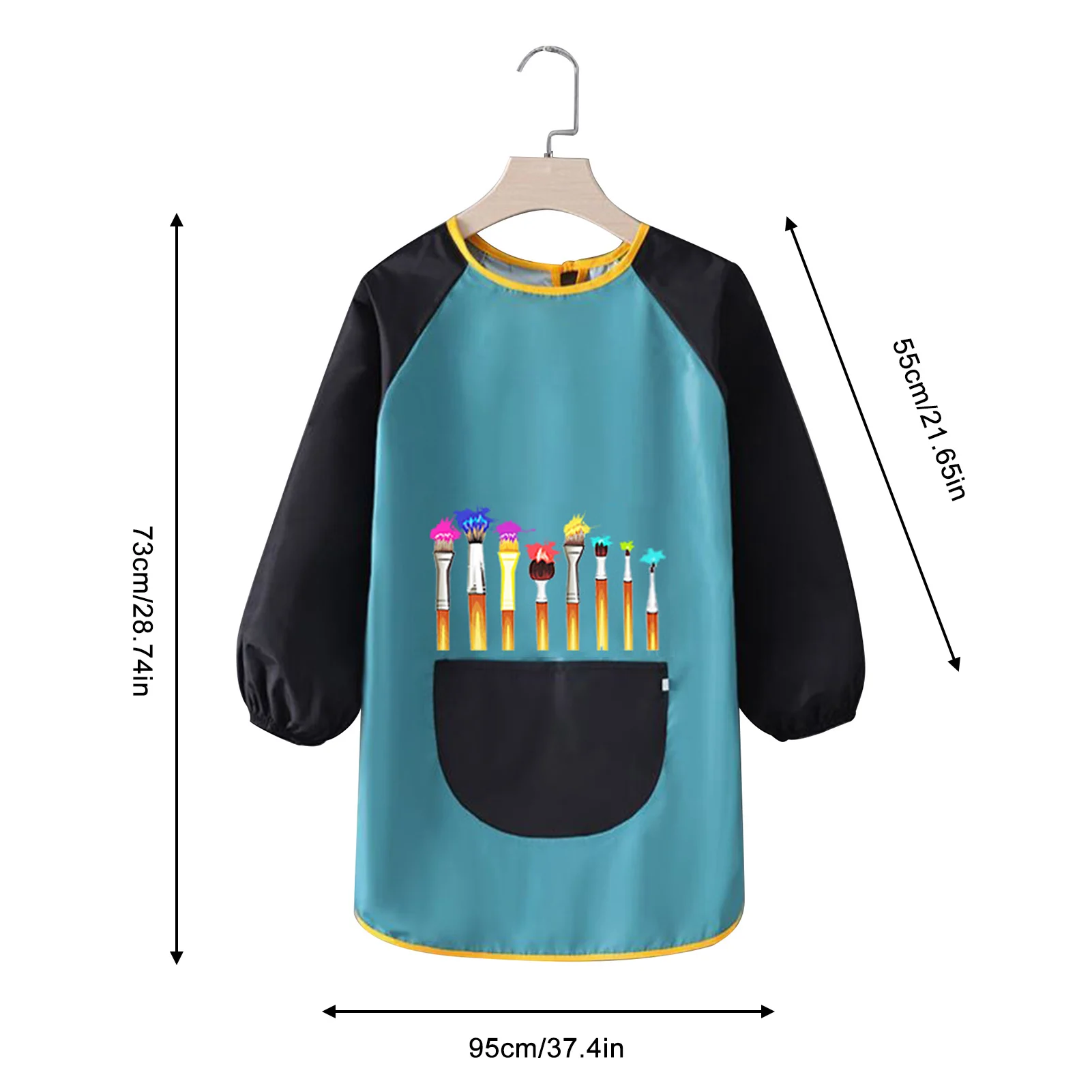 Cartoon Baby Bibs Waterproof Long Sleeve Apron Feeding Smock Bib Kids Apron Painting Drawing Coat For Children