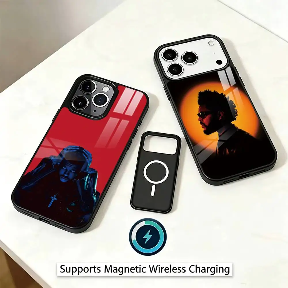 Singer T-The W-Weeknd Phone Case For iPhone17,16,15,14,Plus,Pro Magnetic Supports Magnetic Wireless Charging