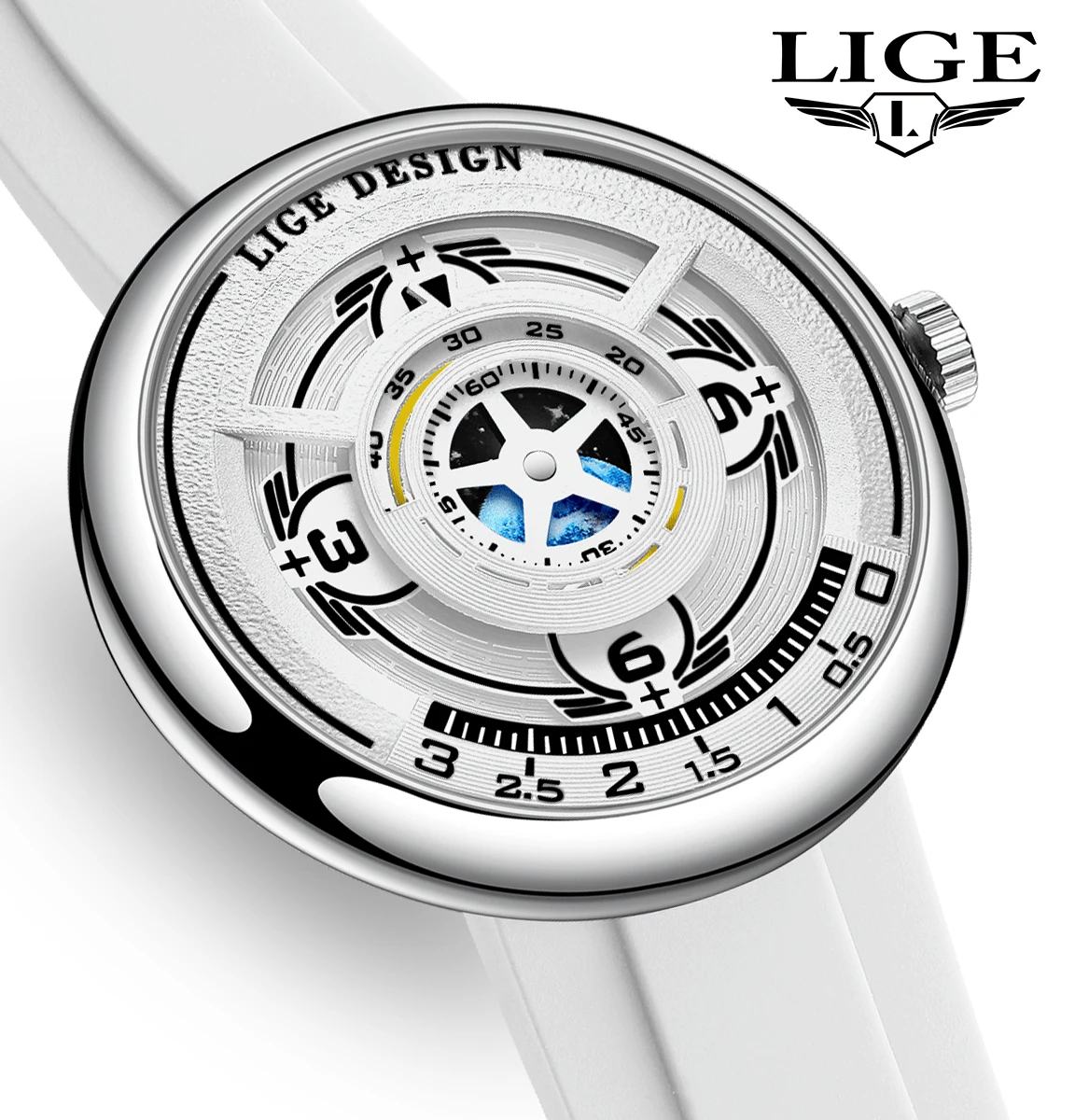 LIGE 2026 mens wristwatch featured quartz fashion business military casual male watch luminous waterproof watches for men reloj