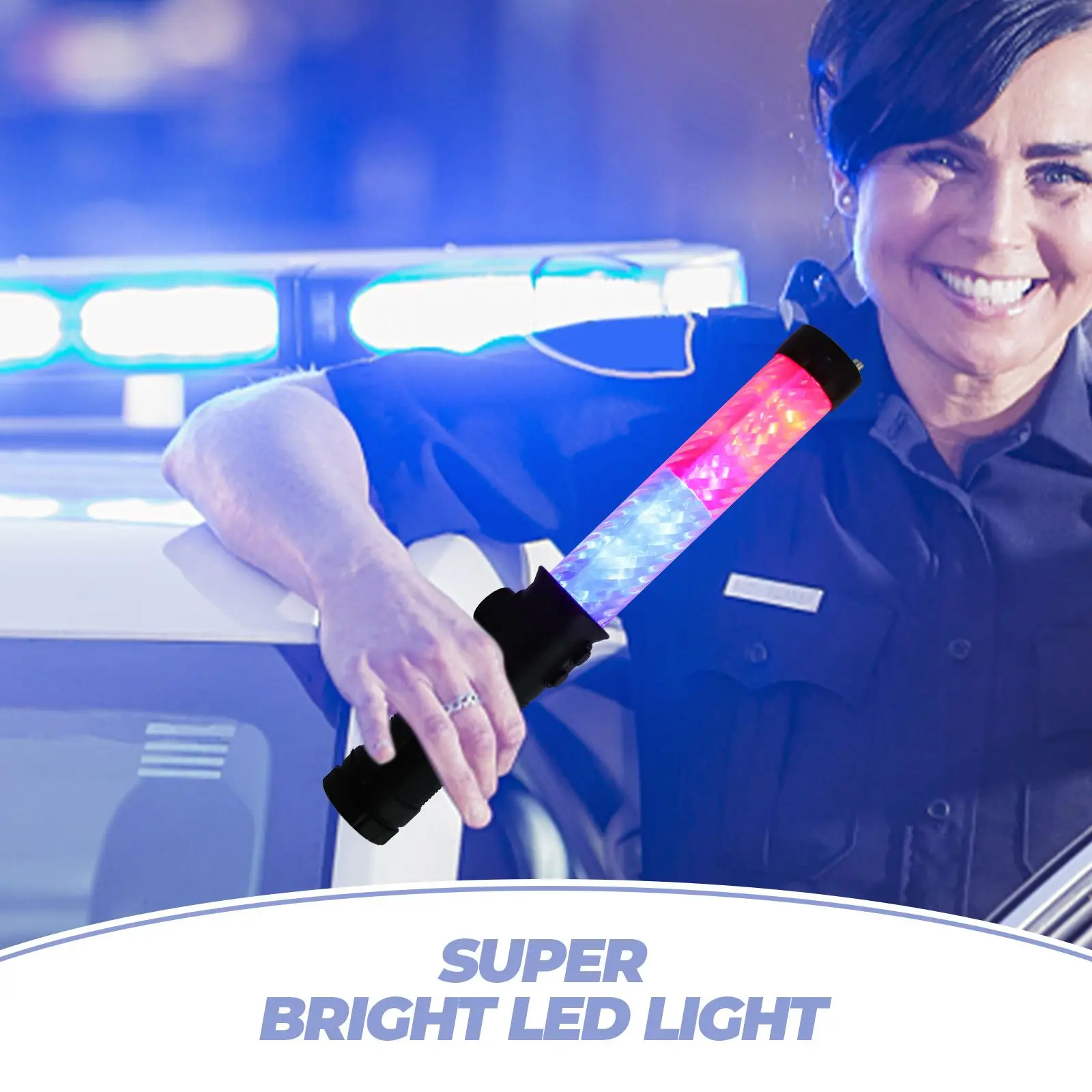 Traffic Stick Strobe Light Outdoor LED Strip Lights Waterproof Charger Signal Beacon