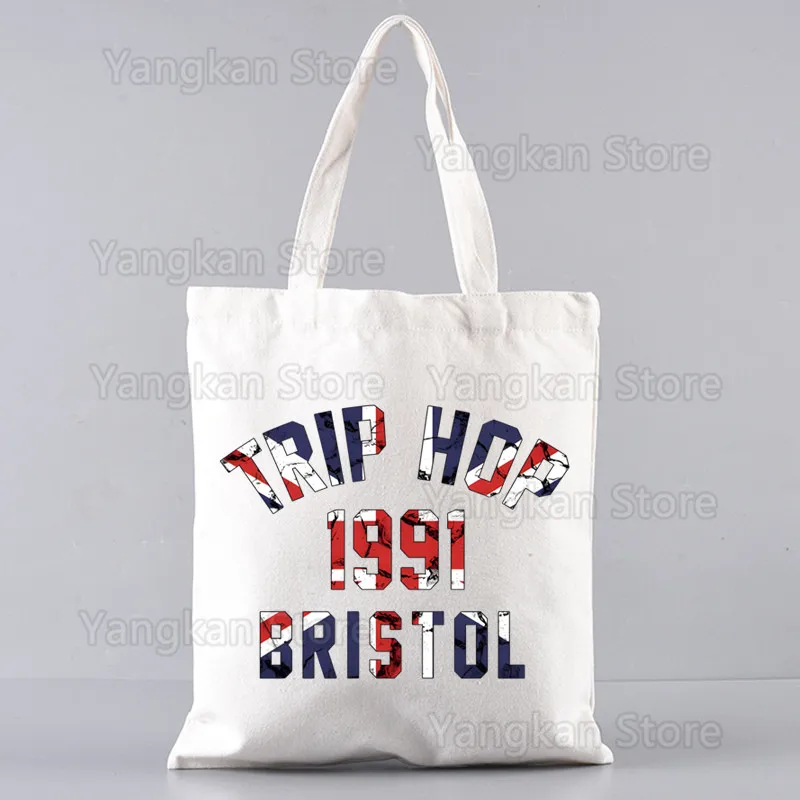 Portishead Design Shoulder Canvas Bags Large Capacity College Harajuku Handbag Women Bag Shopping Bag