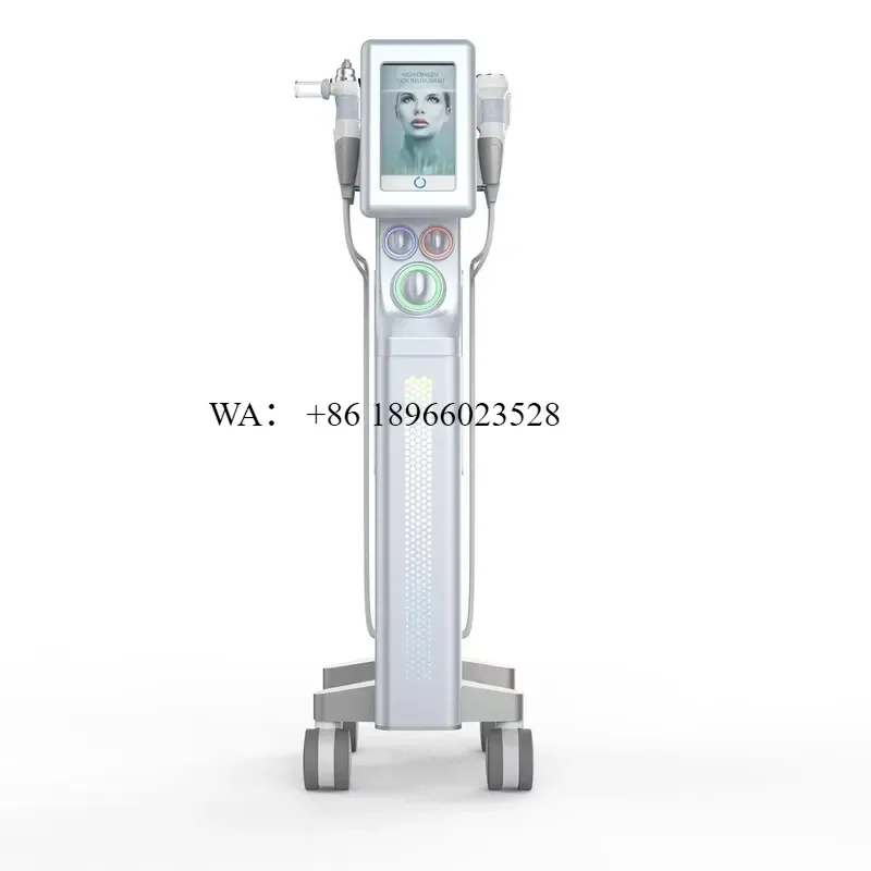 WMWMNU for Ashe Super Bubble 6 in 1 Hydro Facial Adjustable Vacuum 7 Inch Touch Screen Ultrasonic Microcurrent Cold