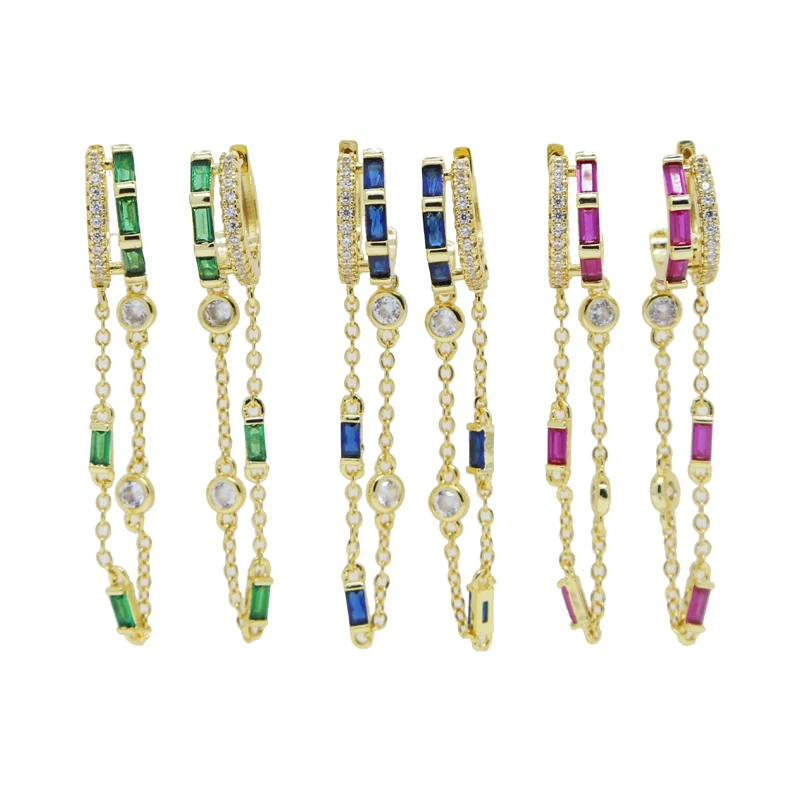 Thumbnail 2 - #16 Latest Dangle Chain Earrings Offers