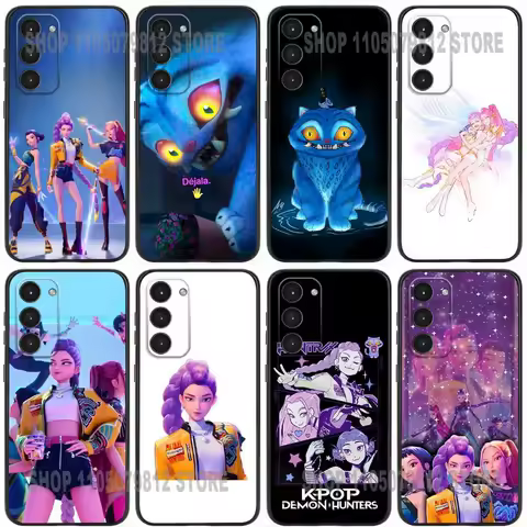 BABY SAJA kpop H-hunters Cat Phone Case For Samsung Galaxy A20,21s,22,31,32,52,53,72,73,80,91 Soft Silicone Black Cover
