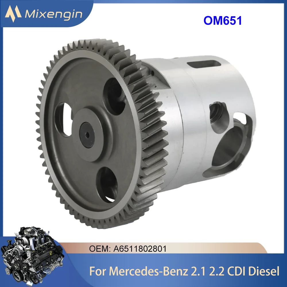 Масляный насос двигателя подходит для Mercedes-Benz 2.1 2.2 Diesel OM651 для A180 A200 A220 B180 B200 B220 C220 C180 C200 C250 C300 A6511802801