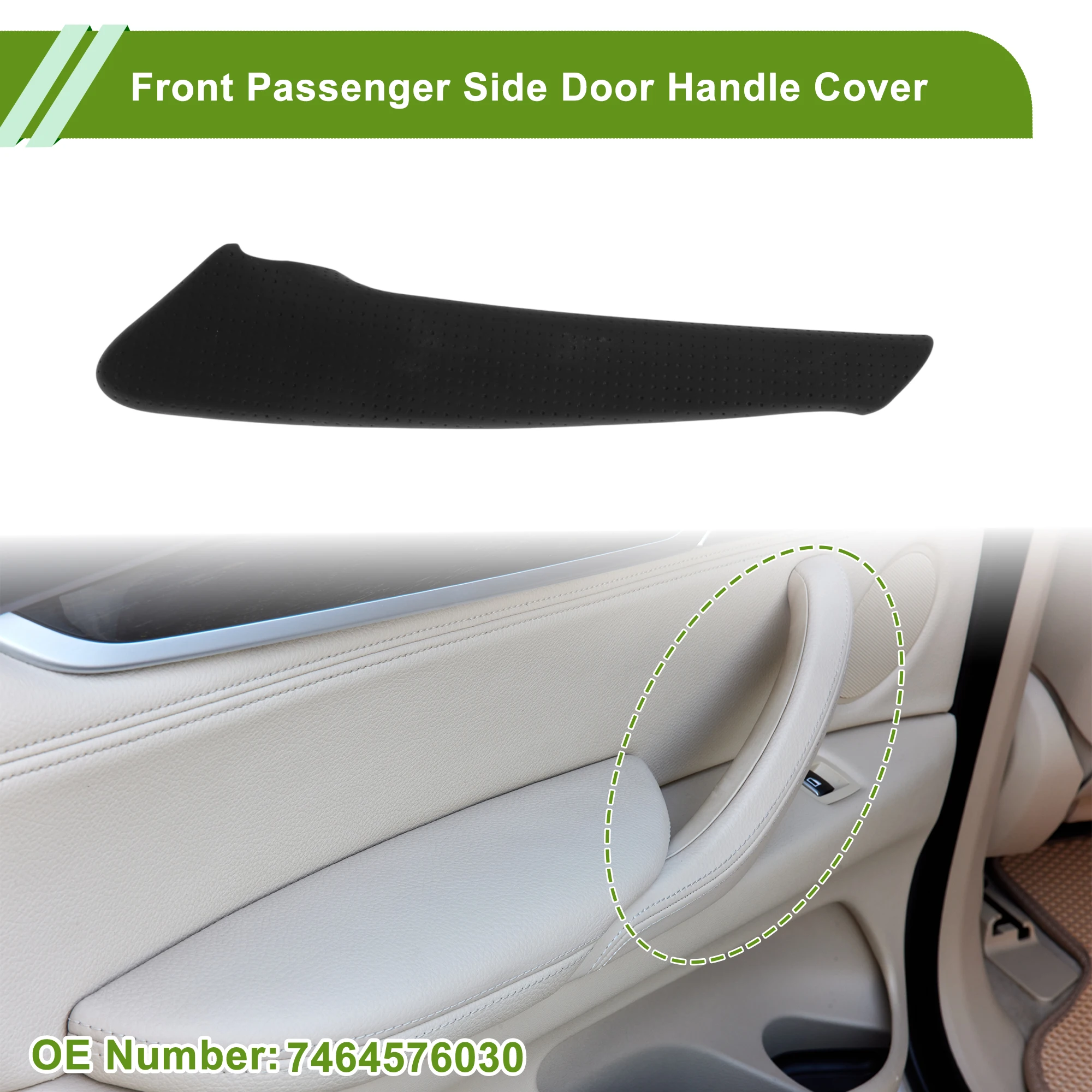 UXCELL Front Passenger Side Door Panel Handle Pull Trim Cover for Lexus CT200h Inner Door Handle Door Pull Handle Cover