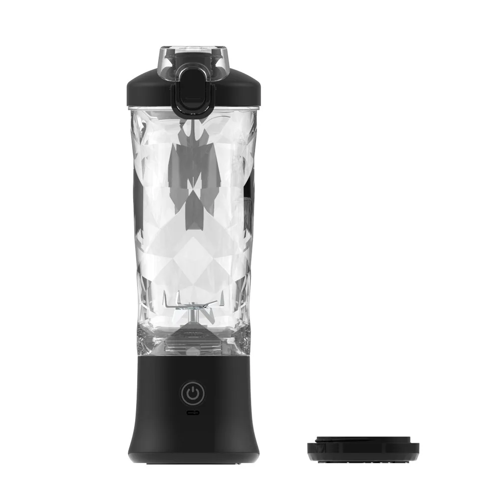 Portable Blender, USB Rechargeable Personal Size Smoothie Mixer, 600ml Juicer with Six Blades, 4000mah Mini Fruit Juice Machine