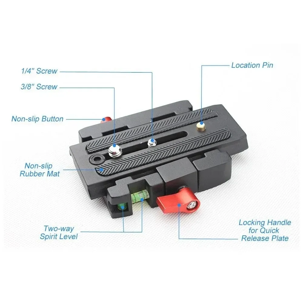 Adapter mocowania szybkiego do statywu kamery BOSHENG z płytką szybkiego montażu do głowic Manfrotto 501 500AH 701HDV 503HDV Q5 — zdjęcie produktu 2