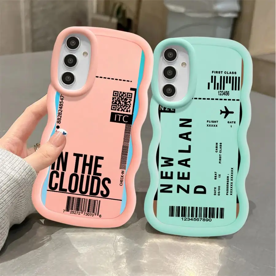 

Чехол для Samsung Galaxy A12 A26 A34 A13 A15 A16 A36 A11 A21s A14 A33 A35, мягкий чехол для телефона Creative Boarding Pass