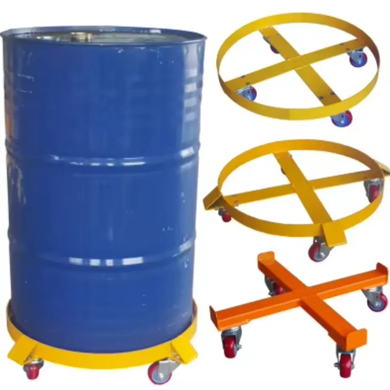 Heavy Duty 500kg Load Capacity Roller Cart 55 Gallon Drum Carrier