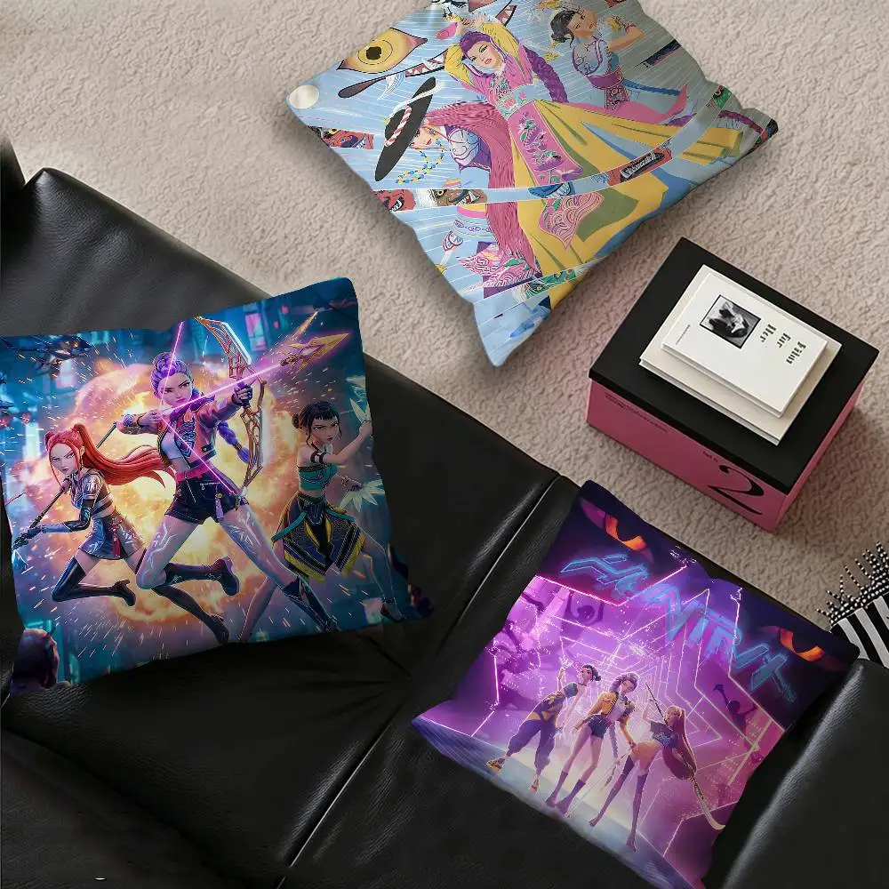 KPop D-Demon Hunters Maple Design Cushion Cover Happy Autumn Harvest decor Holiday Decorati Pillow Cover